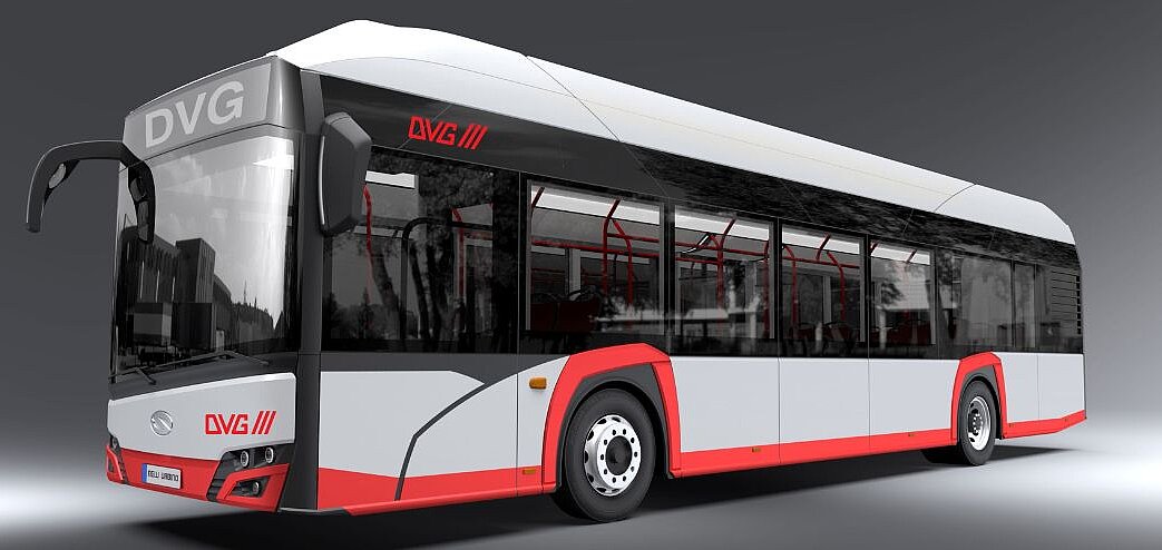 Diesen Brennstoffzellenbus hat die DVG im Jahr 2022 getestet