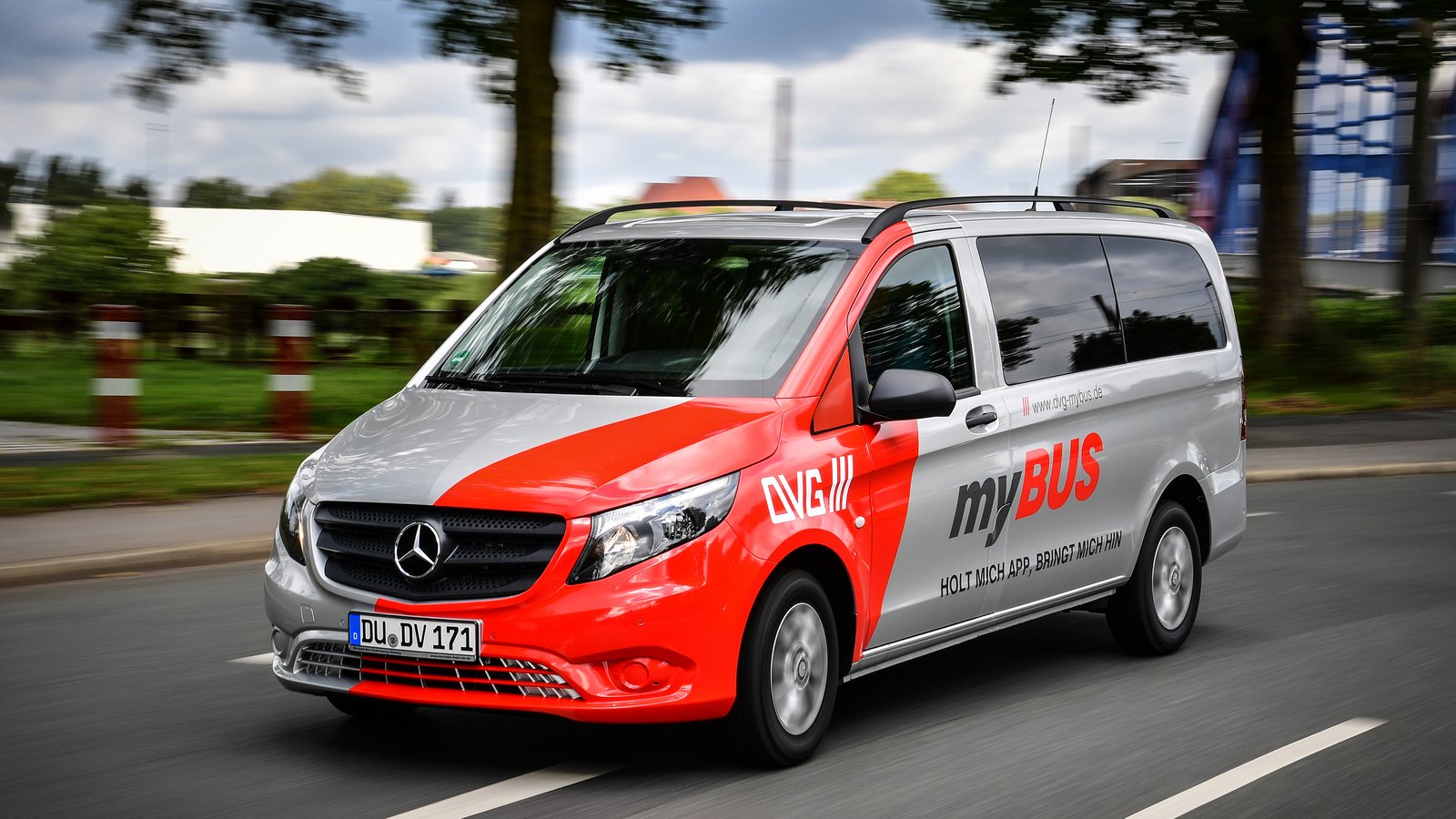 myBUS der DVG als On-Demand-Angebot im Straßenverkehr in Duisburg