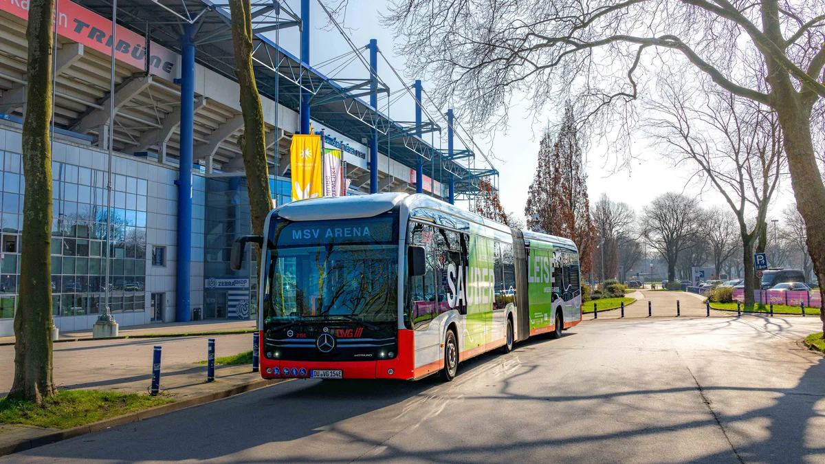 MSV Duisburg gegen VfB Stuttgart II: Zusätzliche Busse der Linie 945 am 31. Oktober